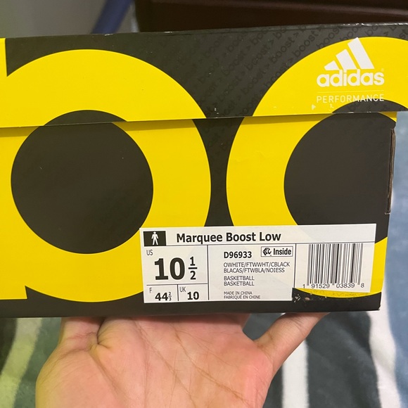 Adidas marquee boost basketball shoes new with box size 10.5 - Picture 6 of 7